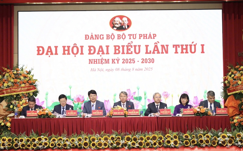 Đại hội đại biểu Đảng bộ Bộ Tư pháp lần thứ I, nhiệm kỳ 2025 - 2030 họp phiên trù bị